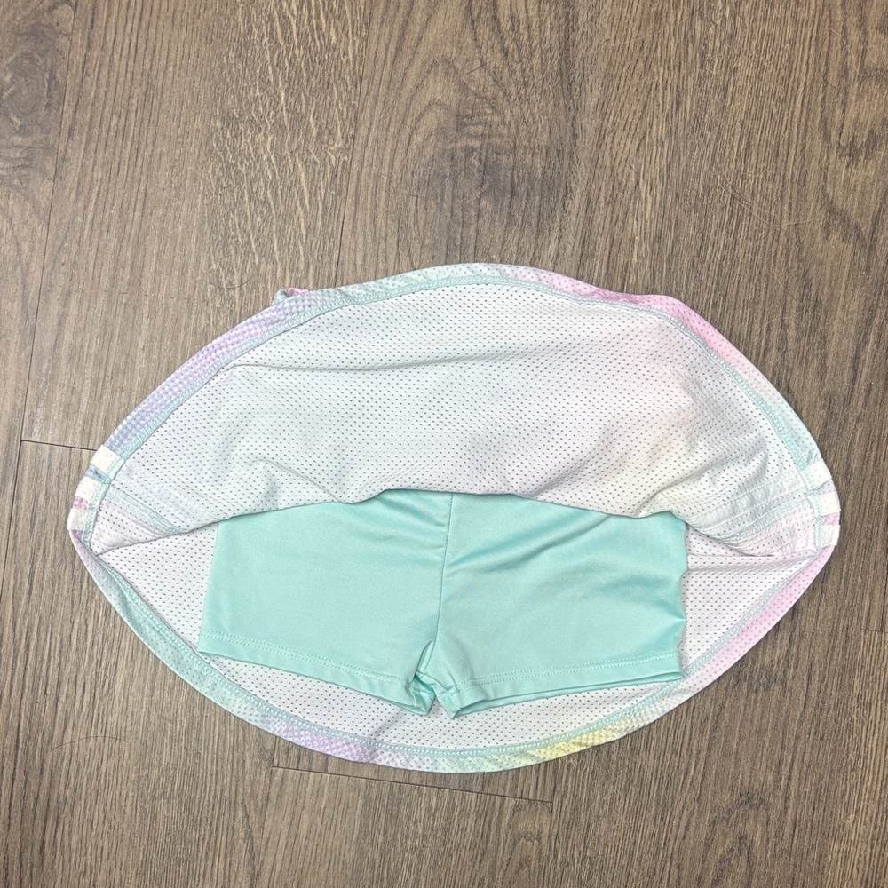 Adidas Girls Size 2T Rainbow Pastel Skort, Like New - Picture 5 of 9